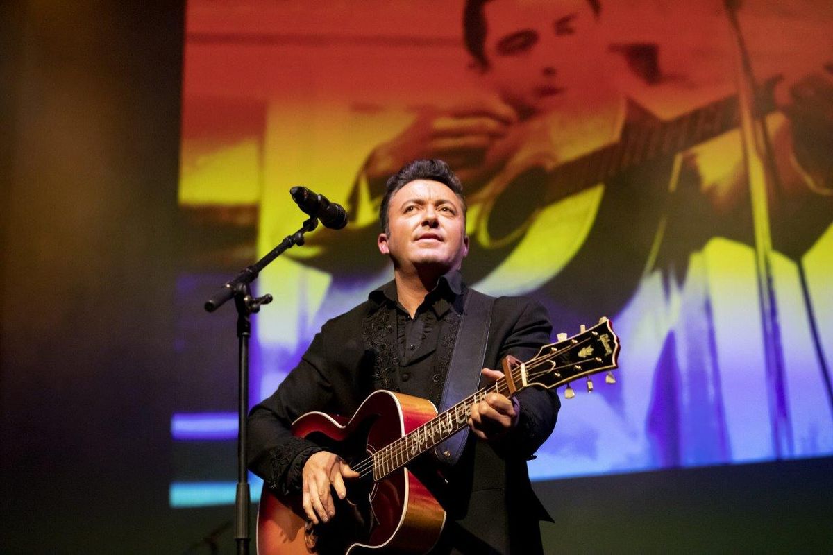 Johnny Cash Roadshow performing on stage.