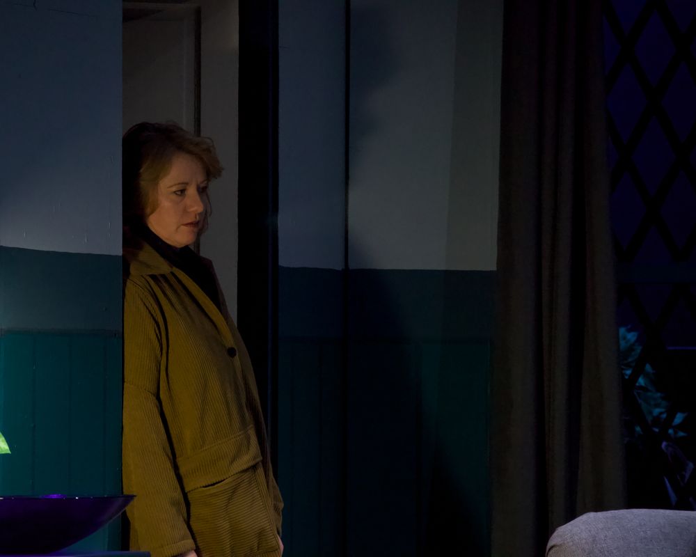 A person stood in a doorway