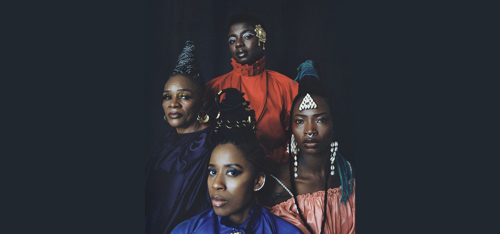 African Soul Rebels, head & shoulders image of the  band members looking straight at the camera.